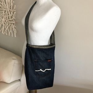 7 For All Mankind Denim Cross Body Bag
